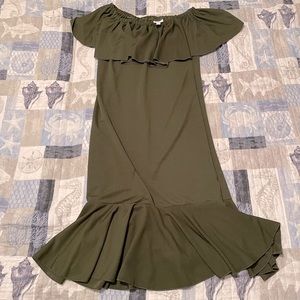 Lularoe Green Cici Dress